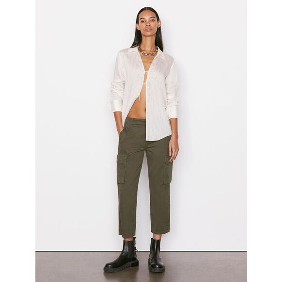 Frame Relaxed Utility Pant Olive Size 29 - Picture 2 of 7